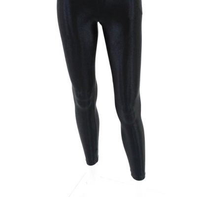 KORAL ACTIVEWEAR Womens Low Rise Pull On Leggings Shiny Black Size Extra Small